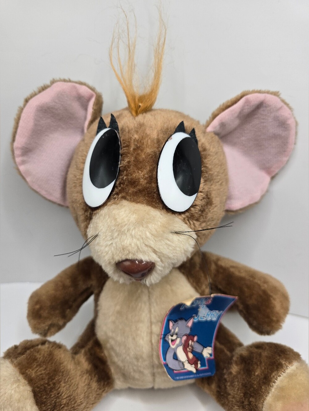 Vintage Jerry Plush Tom and Jerry Show Doll 10” Stuffed Animal 1989 with Org Tag